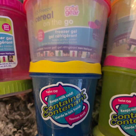 🍎 BRAND NEW Cool Gear EZ-Freeze Lunch/Snack Set (3 PCS) - Picture 3 of 5